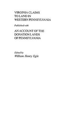 【预售】Virginia Claims to Land in Western Pennsylvania