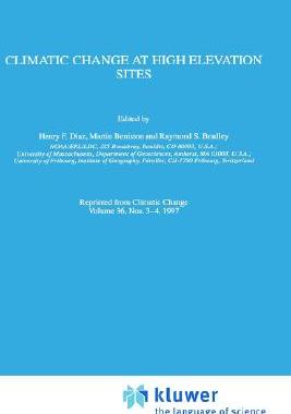 【预售】Climatic Change at High Elevation Sites