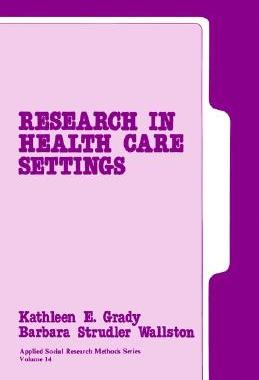 【预售】Research in Health Care Settings