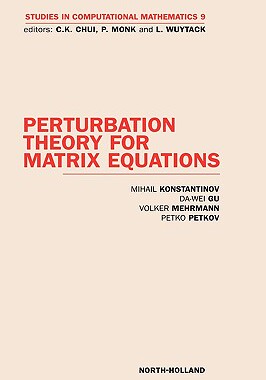 【预售】Perturbation Theory for Matrix Equations