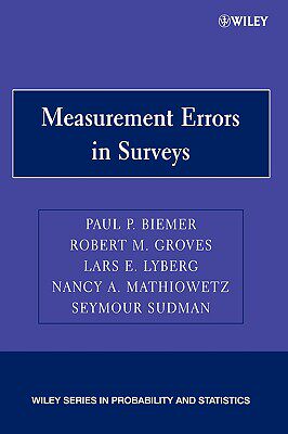 【预售】Measurement Errors In Surveys