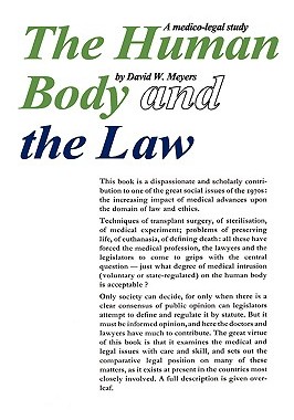 【预售】The Human Body and the Law: A Medico-Legal Study
