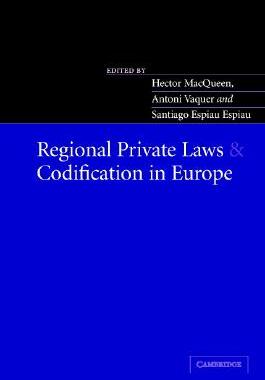 【预售】Regional Private Laws and Codification in Europe