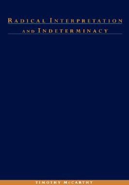 【预售】Radical Interpretation and Indeterminacy