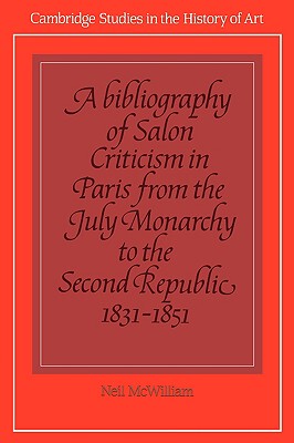 【预售】A Bibliography of Salon Criticism in Paris from the