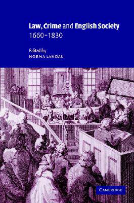 【预售】Law, Crime and English Society, 1660 1830