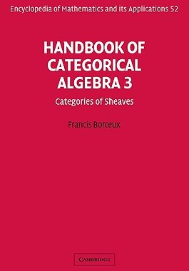 预订 Handbook of Categorical Algebra: Volume 3, Sheaf
