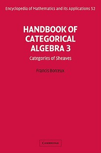 预订 Handbook of Categorical Algebra: Volume 3, Sheaf