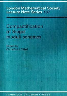 预订 Compactification of Siegel Moduli Schemes
