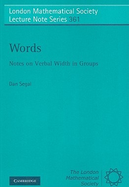 【预售】Words: Notes on Verbal Width in Groups