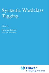 【预售】Syntactic Wordclass Tagging