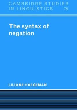 【预售】The Syntax of Negation