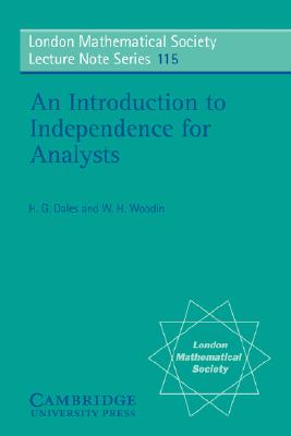 【预售】An Introduction to Independence for Analysts