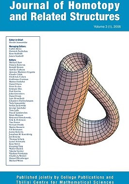 【预售】Journal of Homotopy and Related Structures 3(1)