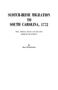 Irish Migration Carolina Scotch South 1772 预售