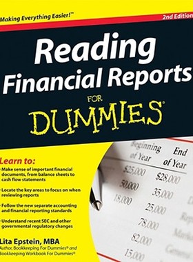 【预订】Reading Financial Reports For Dummies, Second