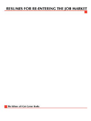 【预售】Resumes for Re-Entering the Job Market, Second