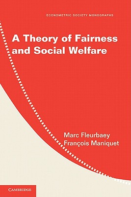 【预售】A Theory of Fairness and Social Welfare