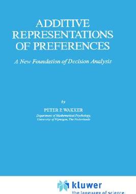 【预售】Additive Representations of Preferences: A New