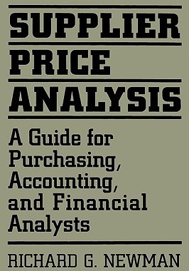 【预售】Supplier Price Analysis: A Guide for Purchasing
