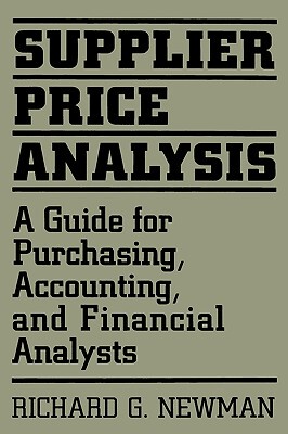 【预售】Supplier Price Analysis: A Guide for Purchasing