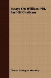 【预售】Essays on William Pitt, Earl of Chatham