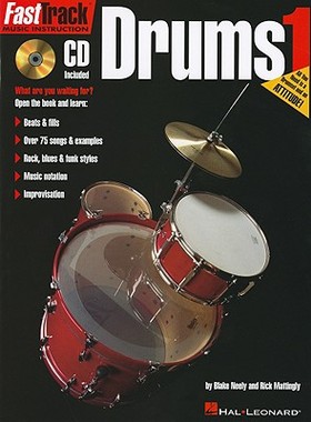 【预售】FastTrack Drums 1 [With CD]