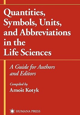 【预售】Quantities, Symbols, Units, and Abbreviations in the