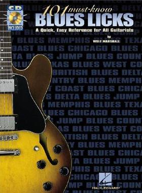 【预售】101 Must-Know Blues Licks [With CD (Audio)]