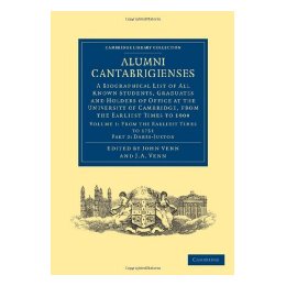 【预售】Alumni Cantabrigienses: A Biographical List of All