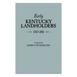 【预售】Early Kentucky Landholders, 1787-1811