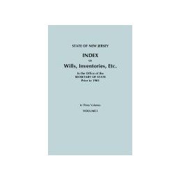 【预售】State of New Jersey: Index of Wills, Inventories