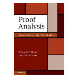 【预售】Proof Analysis: A Contribution to Hilbert's Last