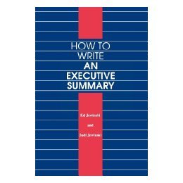 【预售】How to Write an Executive Summary