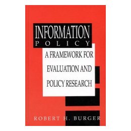 【预售】Information Policy: A Framework for Evaluation and