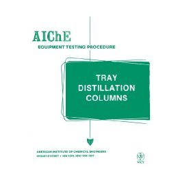【预售】Aiche Equipment Testing Procedure - Tray