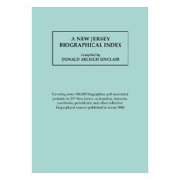 【预售】A   New Jersey Biographical Index, Covering Some
