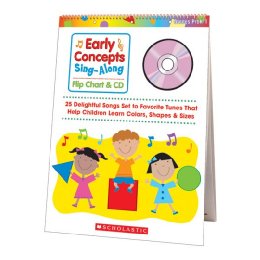【预售】Early Concepts Sing-Along Flip Chart: 25 Delightful