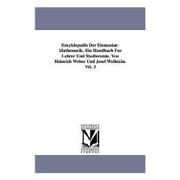 【预售】Encyklopdie Der Elementar-Mathematik. Ein Handbuch