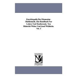 【预售】Encyklopdie Der Elementar-Mathematik. Ein Handbuch