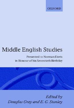 【预售】Middle English Studies: Presented to Norman Davis in