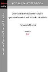 【预售】Storia del Ciceronianismo E Di Altre Questioni
