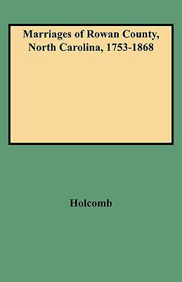 【预售】Marriages of Rowan County, North Carolina