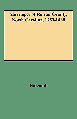 【预售】Marriages of Rowan County, North Carolina