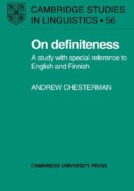 【预售】On Definiteness: A Study with Special Reference to
