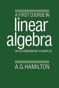 First Course With 预售 Concurrent Algebra Linear