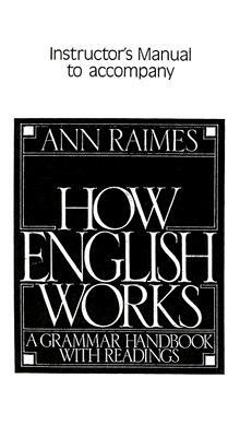 【预售】How English Works Instructor's Manual: A Grammar