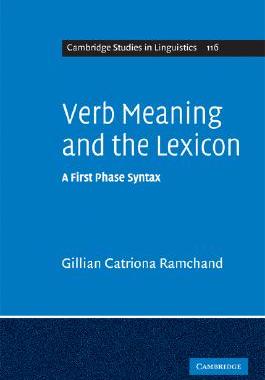 【预售】Verb Meaning and the Lexicon: A First Phase Syntax