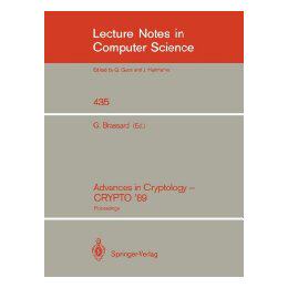 【预售】Advances in Cryptology - Crypto '89: Proceedings