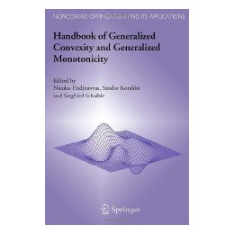 【预售】Handbook of Generalized Convexity and Generalized